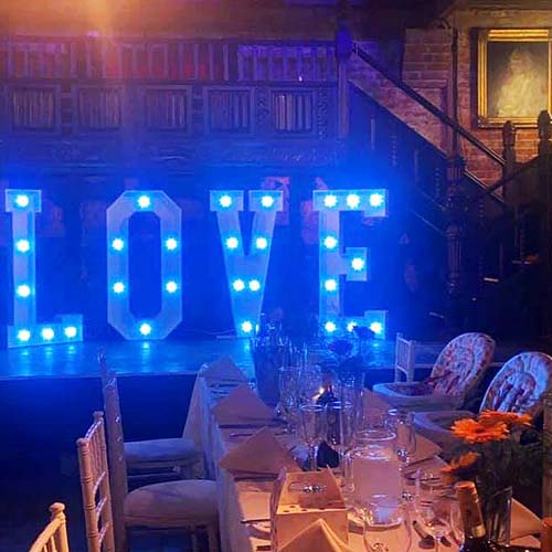Illuminated letters & numbers for hire - Midlands